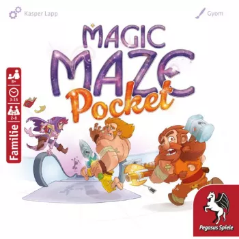 PEGASUS Magic Maze Pocket Kooperacyjna gra labiryntowa w czasie rzeczywistym, 1-4 graczy, wiek 8+, 15 minut