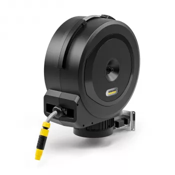 Kärcher Hose Box HBX 5.30 Automatyczna ścienna zwijarka do węża ogrodowego, 30 m, 1/2 cala, żółty/czarny