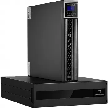 PowerWalker VFI 6000 RTG PF1 6000 VA Online Podwójna konwersja UPS - Rack/Tower, 2x IEC C19 Gniazda, czysta fala sinusoidalna