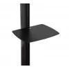 B-TECH AV SYSTEM X - Uniwersalny podwójny stojak podłogowy do płaskich ekranów (VESA 600 x 400) - 2,4 m, czarny