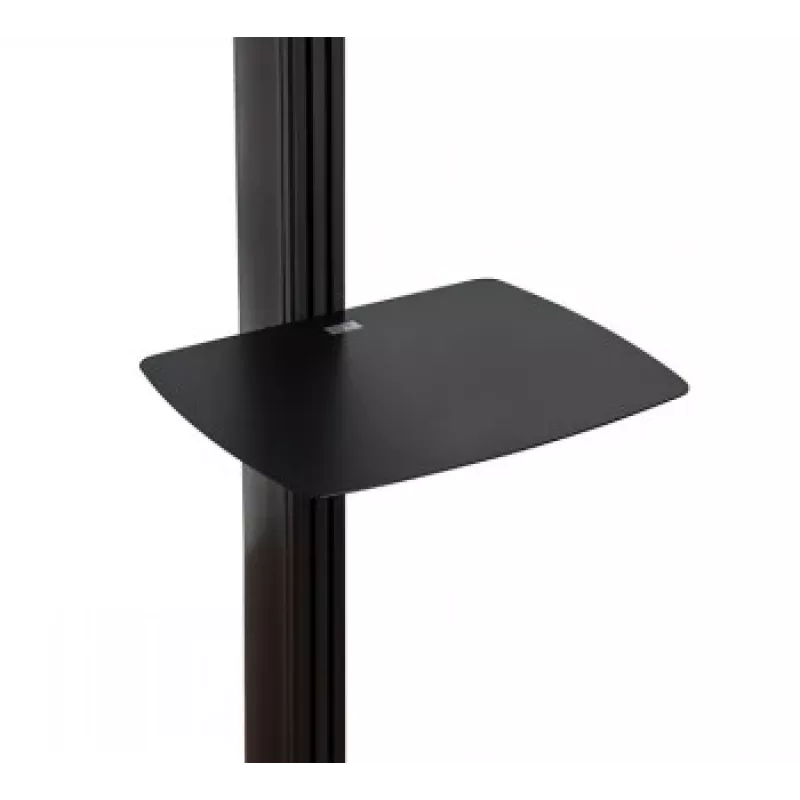 B-TECH AV SYSTEM X - Uniwersalny podwójny stojak podłogowy do płaskich ekranów (VESA 600 x 400) - 2,4 m, czarny