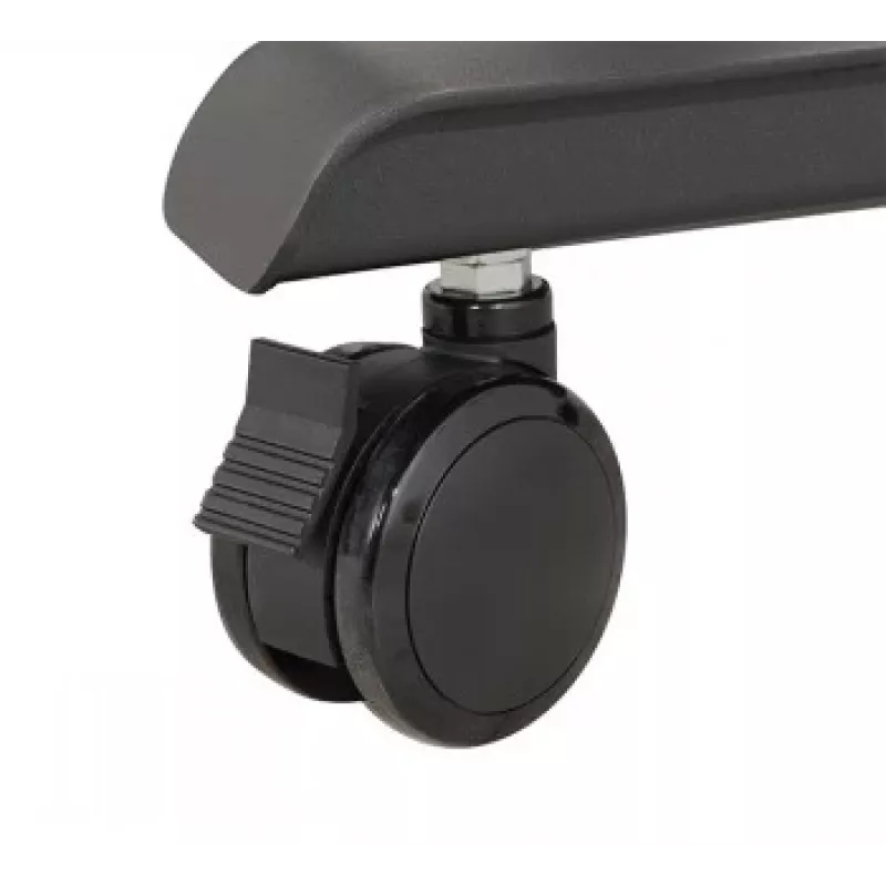 B-TECH AV SYSTEM X - Uniwersalny niski wózek pod płaski ekran (VESA 600 x 400) - 0.75m słupki Ø50mm