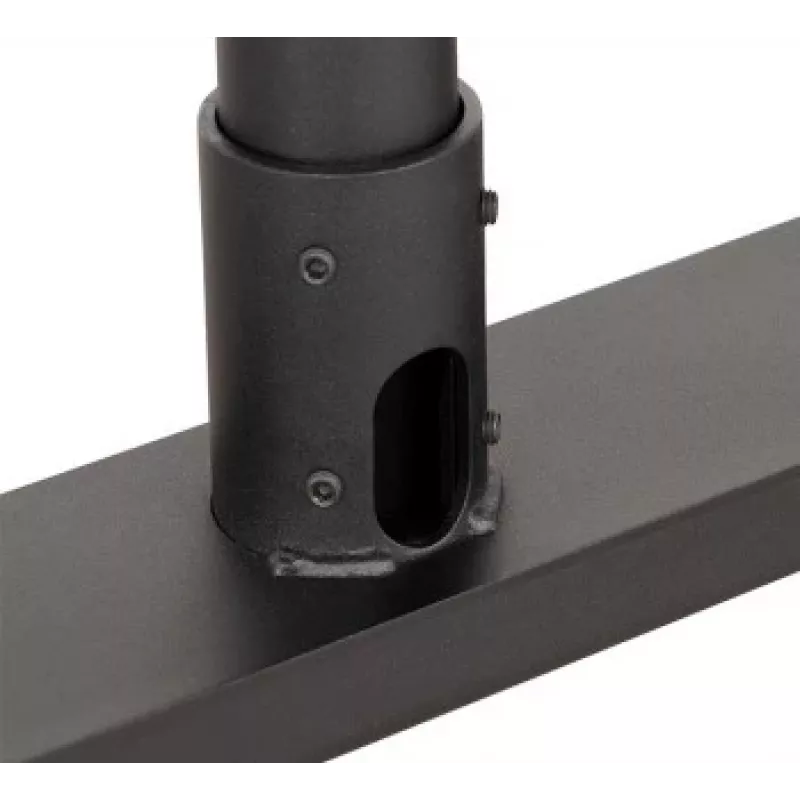 B-TECH AV SYSTEM X - Uniwersalny niski wózek pod płaski ekran (VESA 600 x 400) - 0.75m słupki Ø50mm