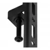 B-TECH AV SYSTEM X - Uniwersalny niski wózek pod płaski ekran (VESA 600 x 400) - 0.75m słupki Ø50mm