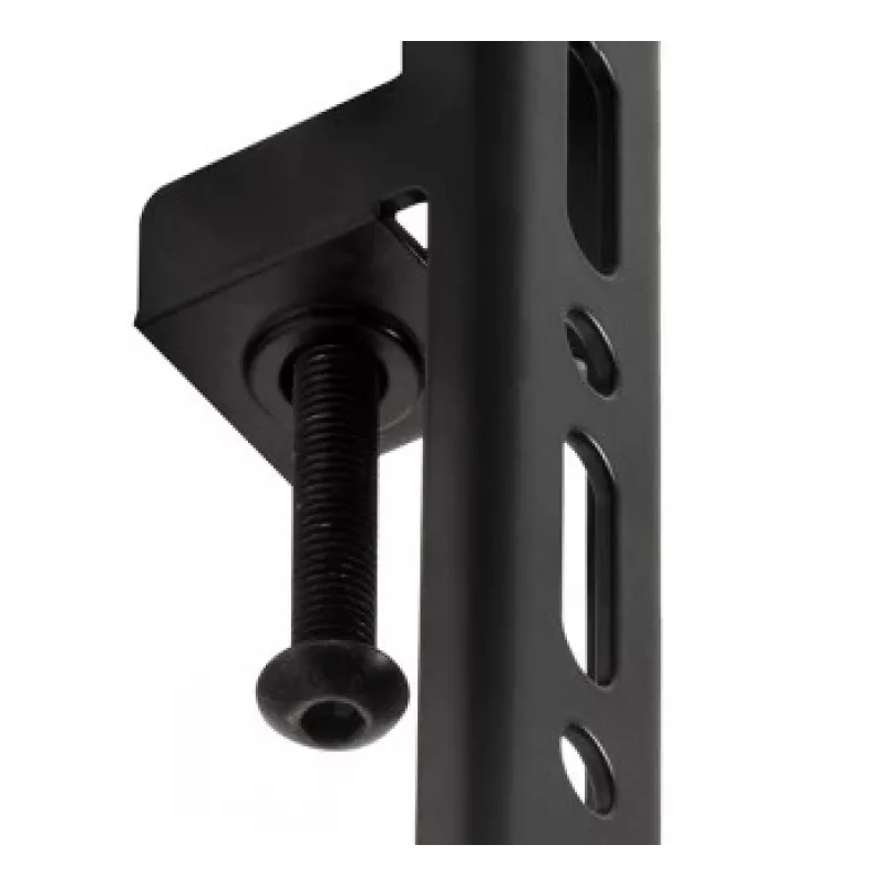 B-TECH AV SYSTEM X - Uniwersalny niski wózek pod płaski ekran (VESA 600 x 400) - 0.75m słupki Ø50mm