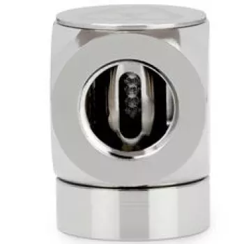 Thermal Grizzly DeltaMate Rotary 90° Żeńsko-Żeński Adapter G1/4, Nikiel Połysk