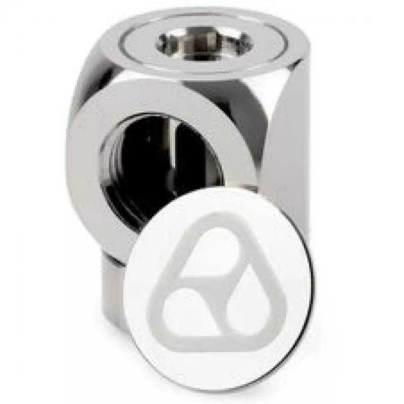 Thermal Grizzly DeltaMate Rotary 90° Żeńsko-Żeński Adapter G1/4, Nikiel Połysk