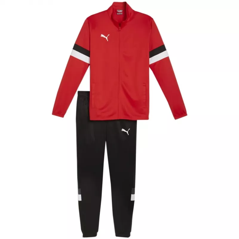 Dres PUMA Team Rise męski, czerwono-czarny, rozmiar L