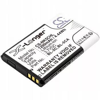 Cameron Sino 1200mAh Bateria Li-ion do Nokia BL-5C, BL-5CA, Teltonika, Lark BL-6SP