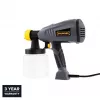 Elektryczny pistolet malarski JS-HH15A 400W HVLP z pojemnikiem 800ml, 3 wzory natrysku, 2 dysze