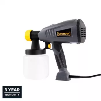 Elektryczny pistolet malarski JS-HH15A 400W HVLP z pojemnikiem 800ml, 3 wzory natrysku, 2 dysze