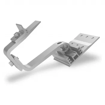 K2 Systems SingleHook 4S hak dachowy do montażu PV, stal nierdzewna, regulowana wysokość, certyfikat TÜV