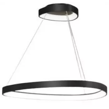 Kotila 62cm Matowa czarna metalowa lampa wisząca E27