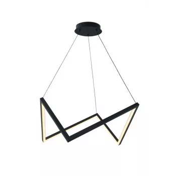 Lampa wisząca 40W LED 2400LM Matowa Czarna