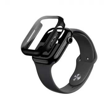 AMAZINGTHING Radix Glass Case ze szkłem hartowanym do Apple Watch 46mm, czarny
