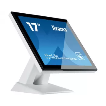 Iiyama ProLite T1732MSC-W5AG 17 calowy monitor dotykowy SXGA 5:4 z pojemnościową technologią projekcyjną, HDMI, DisplayPort, VGA, głośniki, czarny