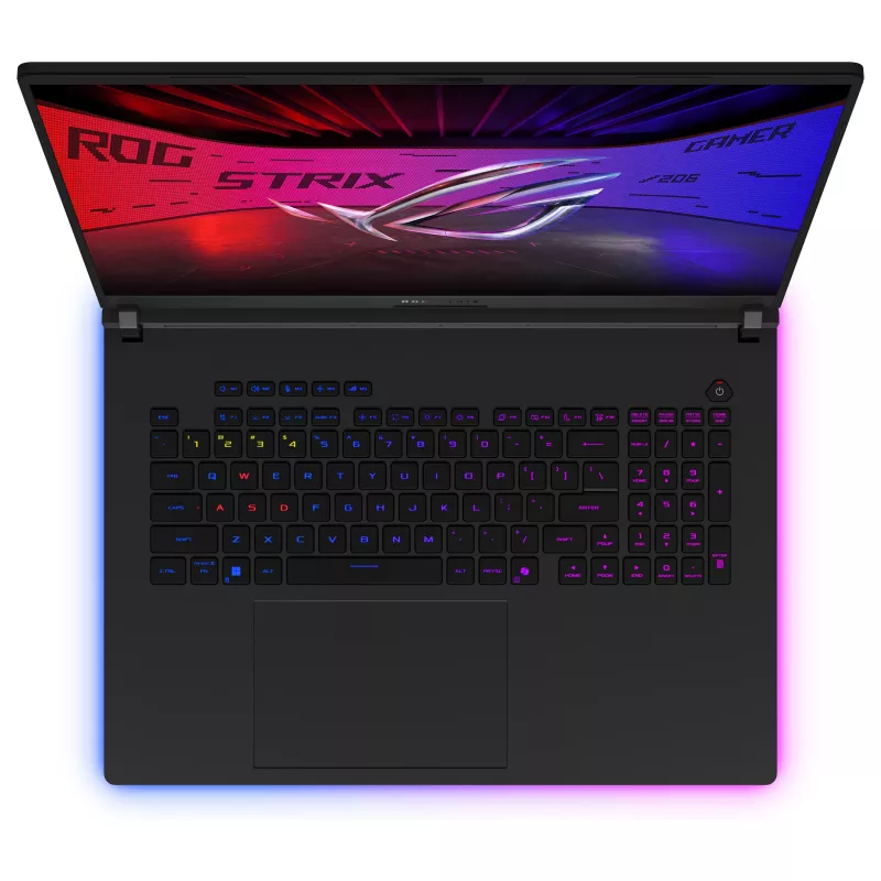 ASUS ROG Strix Scar 18 G835LXG-TQ328W Laptop do gier, 18 inch QHD+ 240Hz, Intel Core i9, RTX 5090, 128GB RAM, 8TB SSD, Win11 Home, klawiatura niemiecka