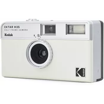 Kodak Ektar H35 aparat analogowy półklatkowy 35mm - biało-szary