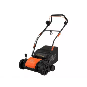 BLACK+DECKER 1200W elektryczny skaryfikator i aerator 32cm BEOEP320 z pojemnikiem na trawę 35L