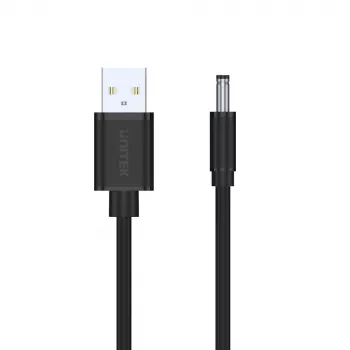 UNITEK USB na DC 3,5x1,35mm kabel zasilający 5V 2A 1,5m czarny
