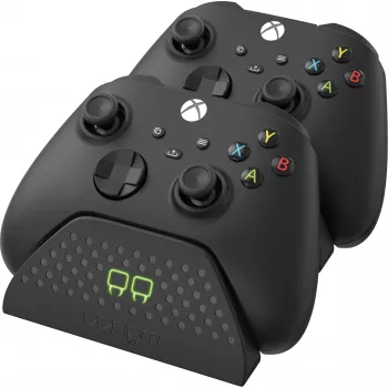 Venom Twin Docking Station dla Xbox Series X|S i Xbox One - Ładowarka do dwóch kontrolerów z 2x NiMH 850 mAh akumulatorami - diody LED - czarny