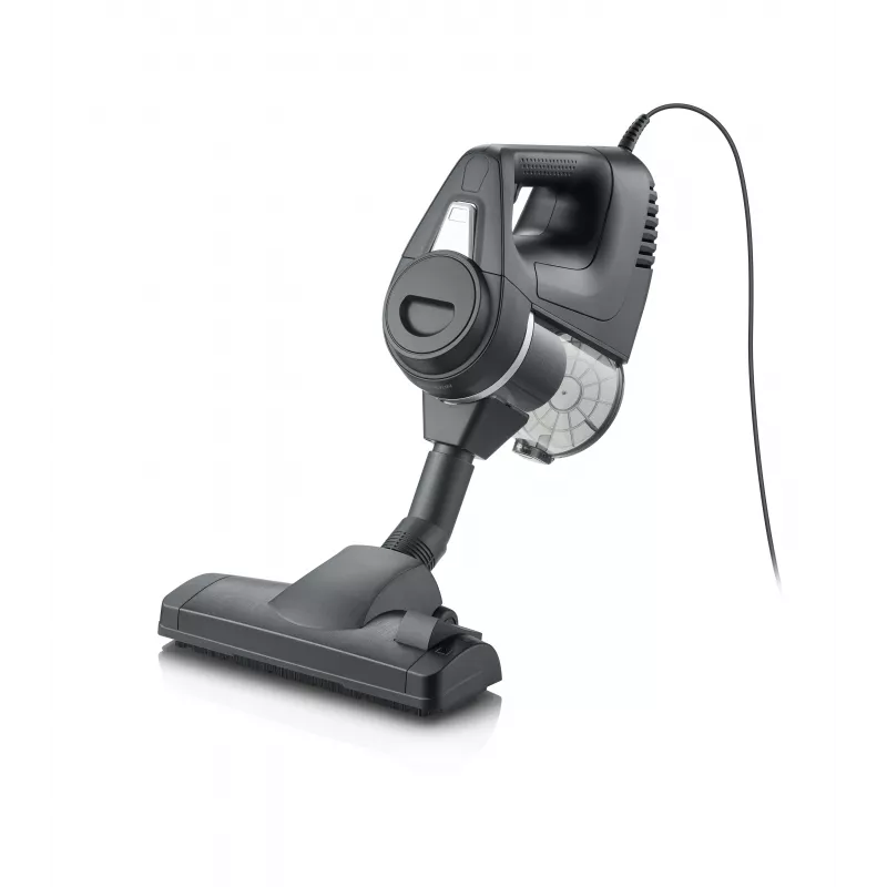 Severin CY 007080 Bezworkowy odkurzacz cylindryczny z filtrem HEPA 13, technologią Multi-Cyclone, 750 W, czarno-czerwony