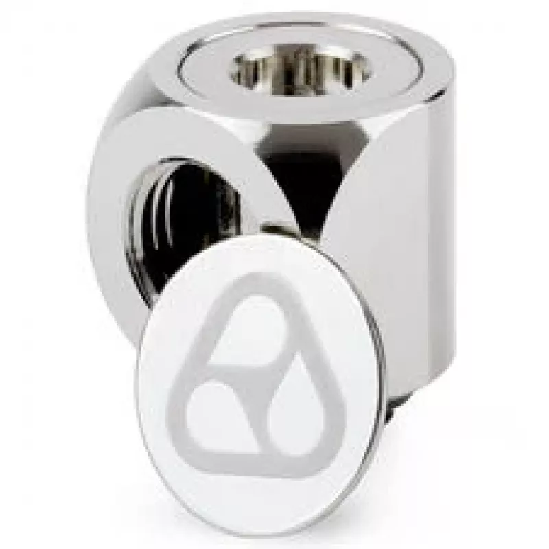 Thermal Grizzly DeltaMate Rotary 90° Adapter G1/4 cala - Nikiel Połysk
