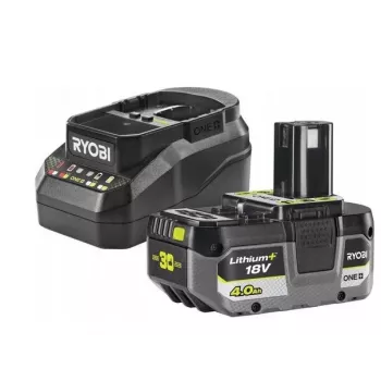 Zestaw startowy RYOBI 18V ONE+ z baterią 4.0Ah i ładowarką RC18120B-140X