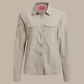 Craghoppers NosiLife Adventure LS Shirt III Koszula podróżna damska - Soft Mushroom
