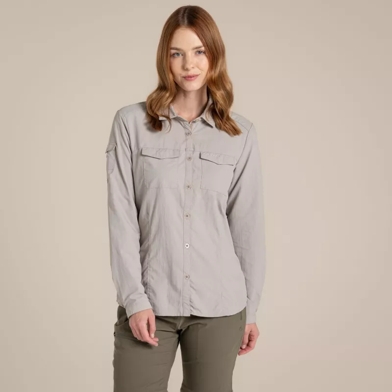 Craghoppers NosiLife Adventure LS Shirt III Koszula podróżna damska - Soft Mushroom
