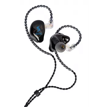 Stagg SPM-435 BK słuchawki douszne monitorujące, przetworniki dynamiczne 9,2 mm, 20 Hz-20 kHz, 16 omów, wtyk 3,5 mm, czarne