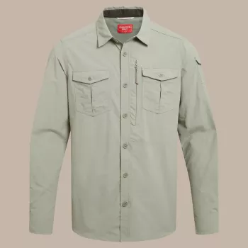 Craghoppers NosiLife Adventure LS Shirt III - Męska koszula podróżna, Bay Leaf, M