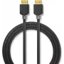 Nedis High Speed HDMI Cable with Ethernet - 4K@60Hz, ARC, 18 Gbps, 1.00 m, Antracyt