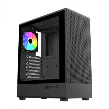 FSP/Fortron M221-BA Obudowa Mid Tower, szkło hartowane, czarna
