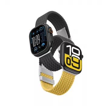 AMAZINGTHING Blend Band Zestaw 2 pasków do zegarka Apple Watch 45/46/49mm - żółto-czarny i czarny