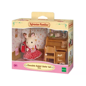 Sylvanian Families Zestaw Biurka Siostry Czekoladowego Królika