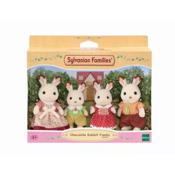 Sylvanian Families Rodzina Czekoladowych Królików - 4 figurki kolekcjonerskie