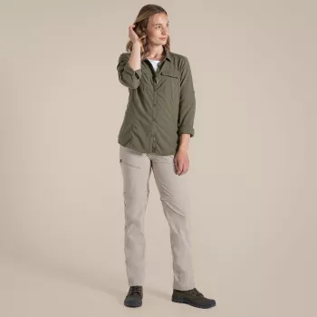 Craghoppers NosiLife Pro Spodnie zamienne III damskie, kolor Soft Mushroom, rozmiar M