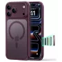 ESR Classic Hybrid MagSafe etui do iPhone 17 Pro Max / 18 Pro Max – Mroźna głęboka burgund