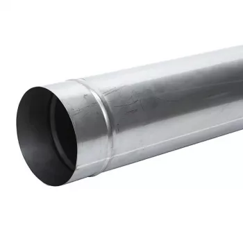 Rura wkładowa kominowa o średnicy 160 mm, 1 m, stal czarna, jednościenna, wysokotemperaturowa