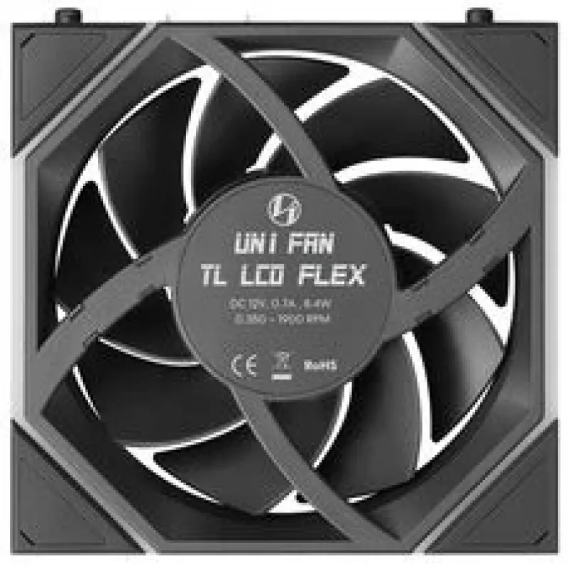 Lian Li UNI FAN TL120 LCD FLEX Wireless ARGB 120mm wentylator - Czarny