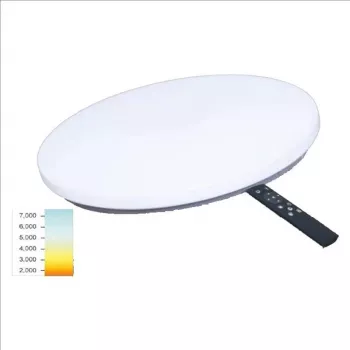 TOPE LED SOPOT 2x36W Okrągła lampa sufitowa, 500 mm, 72W, 4000K Neutralna biel, 7000 lm, Biała