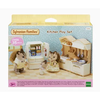 Sylvanian Families Landhaus Kuchnia z Lodówką - Zestaw Mebli do Domku dla Lalek