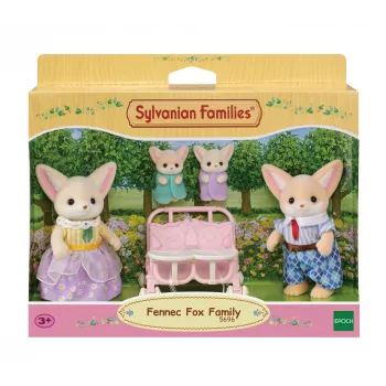 Sylvanian Families Rodzina Lisów Pustynnych - zestaw 4 figurek (Ojciec Ronald, Matka Sharon, Córka Allie, Dziecko Kaya)