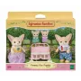 Sylvanian Families Rodzina Lisów Pustynnych - zestaw 4 figurek (Ojciec Ronald, Matka Sharon, Córka Allie, Dziecko Kaya)