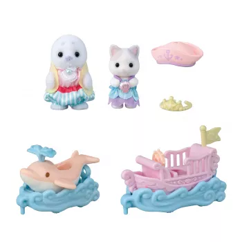 EPOCH Sylvanian Families Wesołe Miasteczko Zjeżdżalnia Falowa Zestaw Zabawkowy