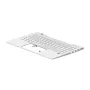 HP Górna pokrywa z klawiaturą UK srebrna podświetlana M23769-031