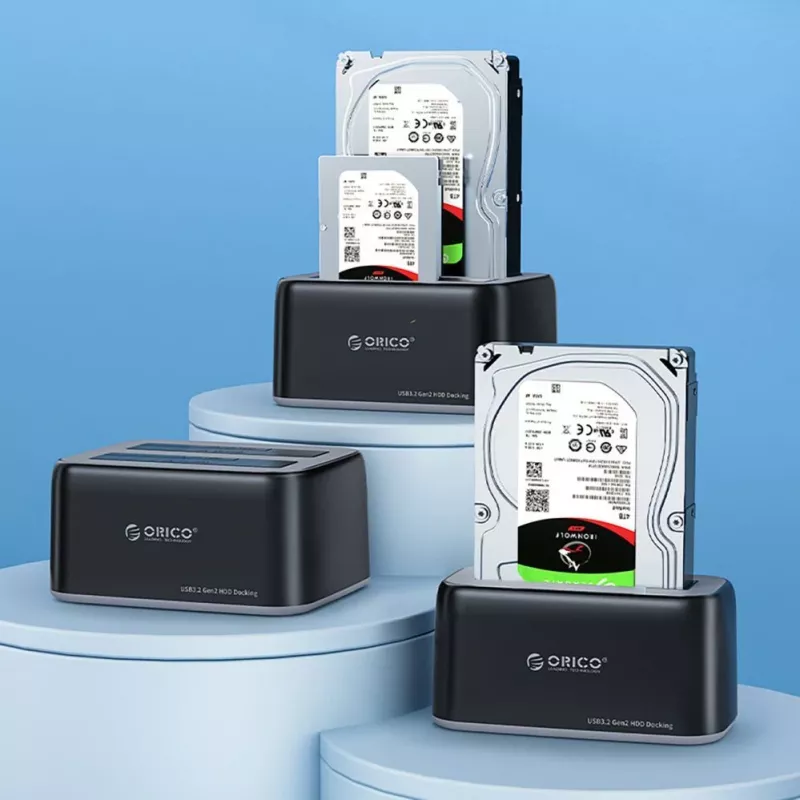 ORICO 6819C3 Dwu-kieszeniowa stacja dokująca USB 3.0 SATA dla 2.5/3.5 inch HDD/SSD - Czarna