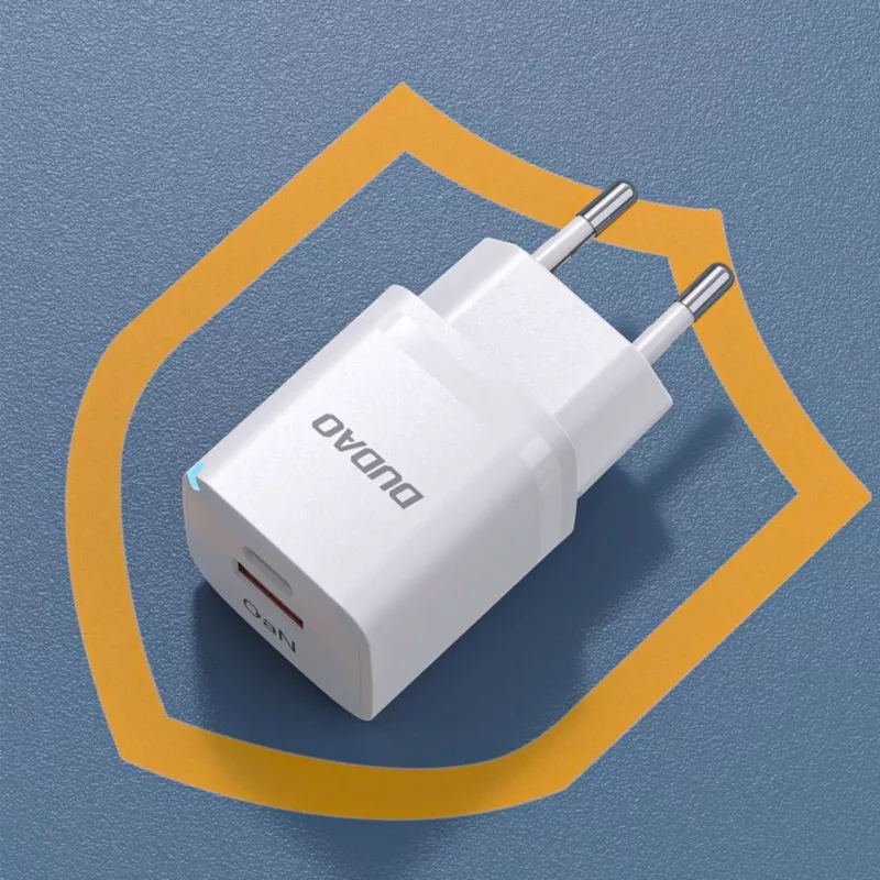 DUDAO A13Pro EU GaN 33W PPS USB-C/USB Ładowarka ścienna - Biała