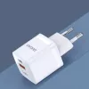 DUDAO A13Pro EU GaN 33W PPS USB-C/USB Ładowarka ścienna - Biała